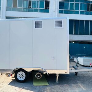 10ft White Single-Window Square Food Trailer - Image 4