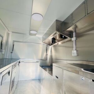 10ft White Single-Window Square Food Trailer - Image 5