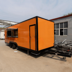 7m (23ft) Orange Square Food Trailer - Image 2