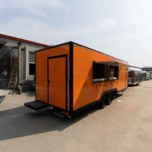 7m (23ft) Orange Square Food Trailer - Image 3