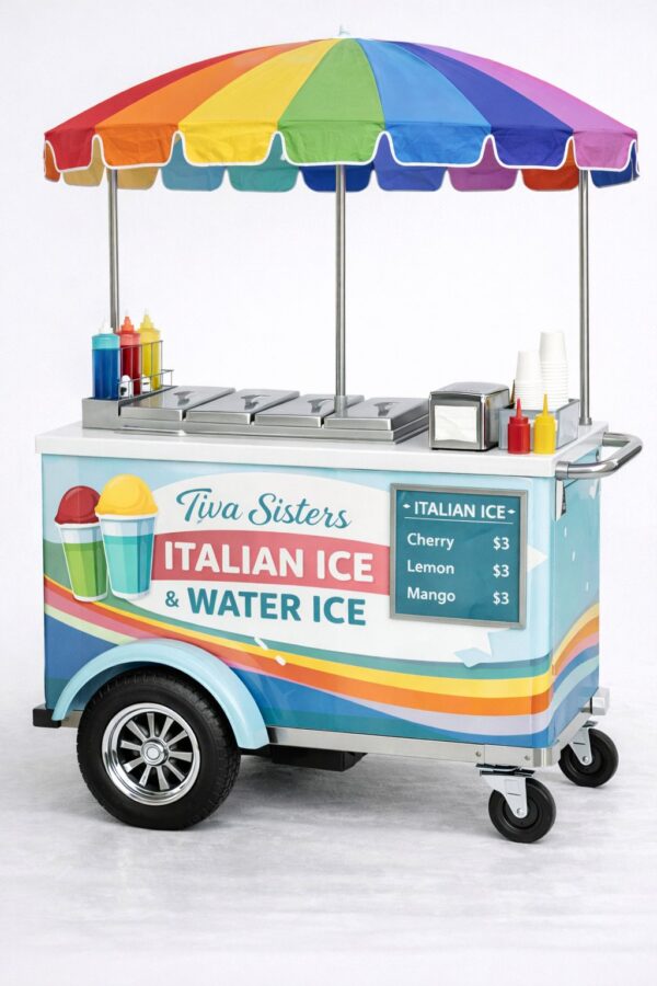 Italian Ice and Water Ice Cart